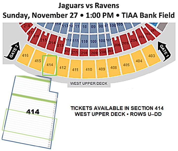 Jaguars Tickets - Deck The Chairs, Inc